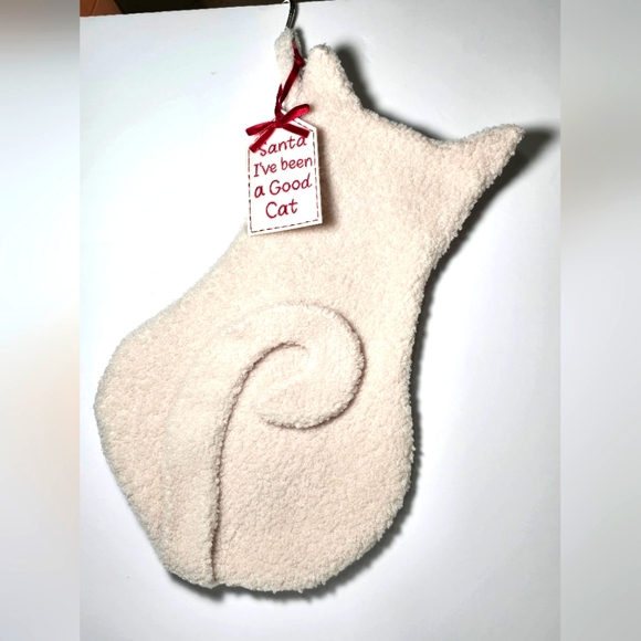 Hobby Lobby Other - Cream cat stocking santa I've been a good cat nwt